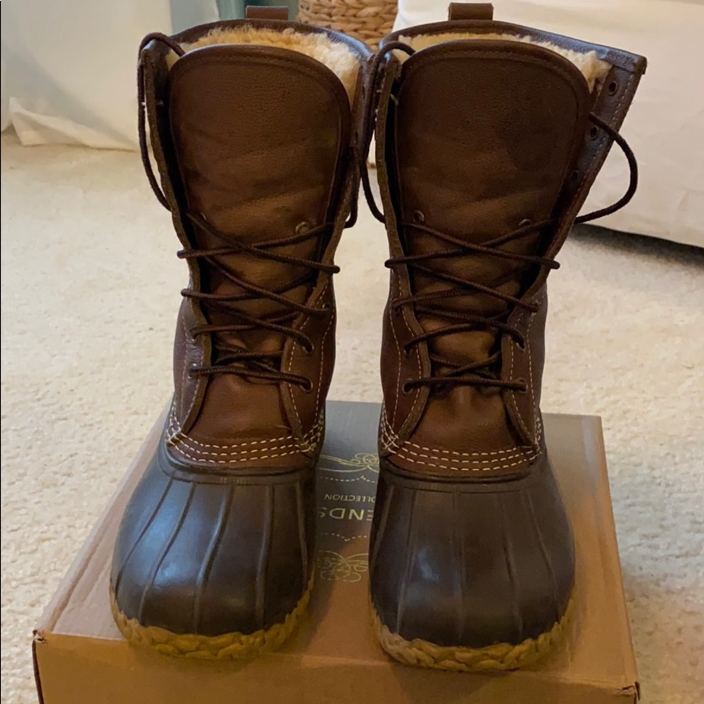 LL Bean Shearling Lined Bean Boots